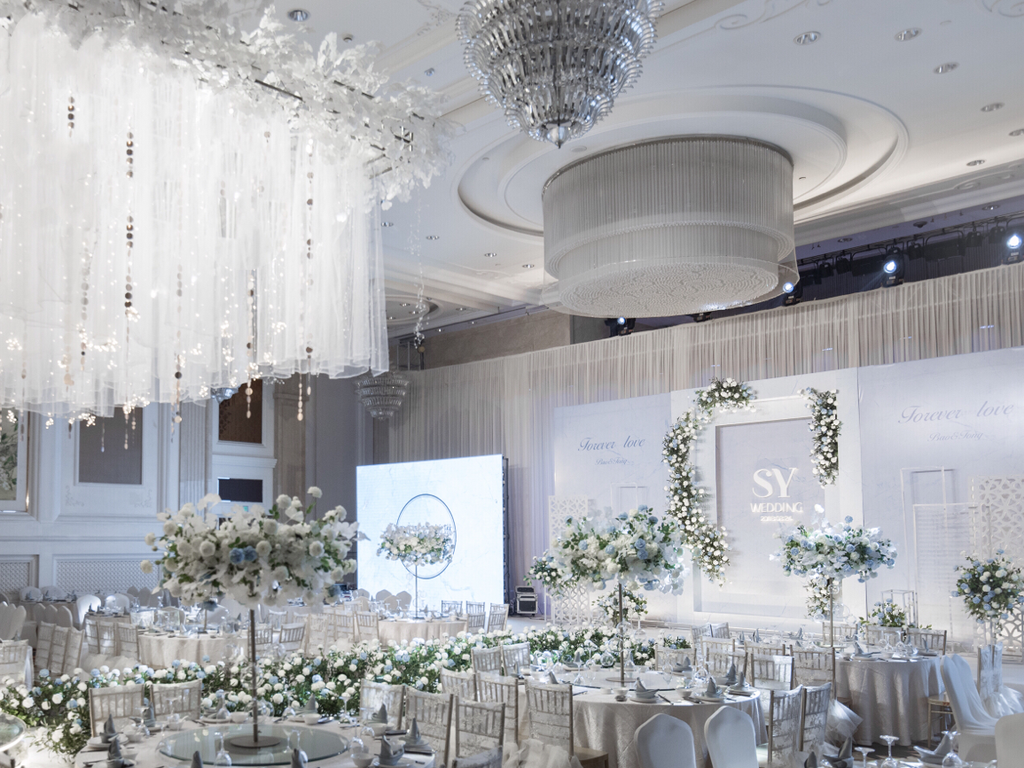 [铂琳婚礼]清新素雅淡蓝色主题定制婚礼