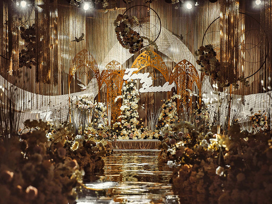 【巨匠婚礼】轻奢欧式华丽金色主题定制婚礼