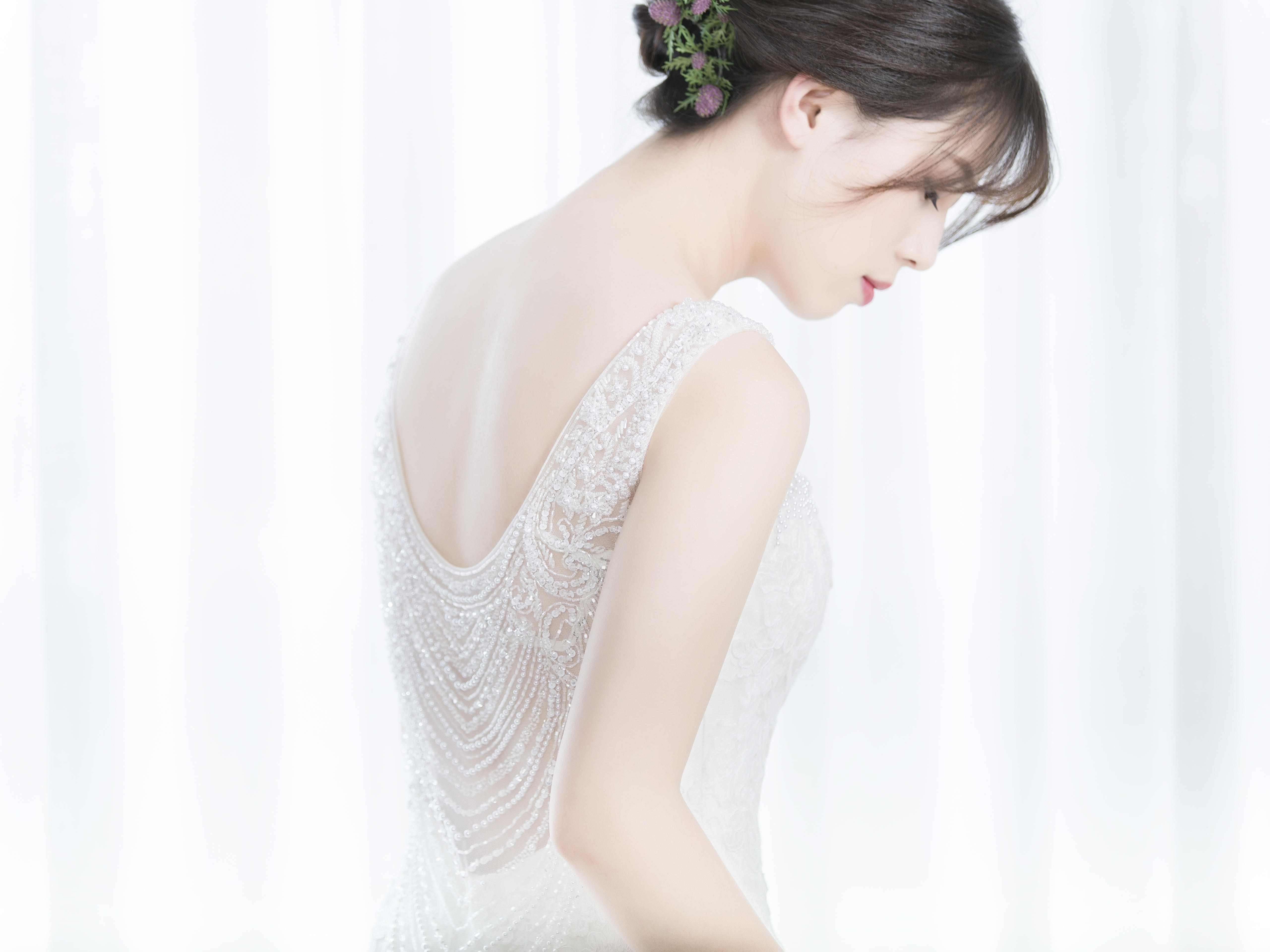 【高定单租】玲珑——新款华丽鱼尾蕾丝大摆【租】