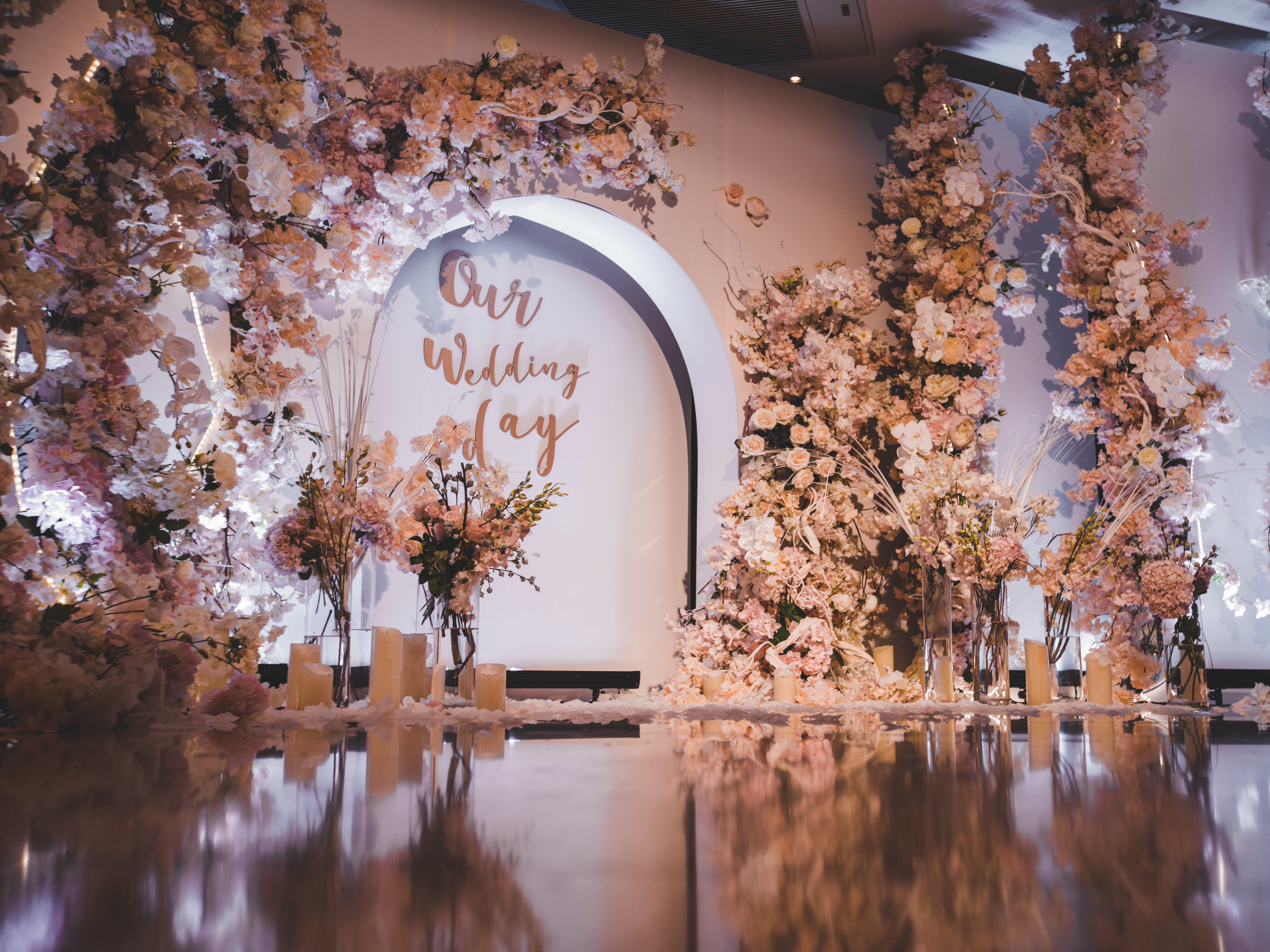 【唐镇皇廷】金粉梦幻水心婚礼/迎宾效果满分