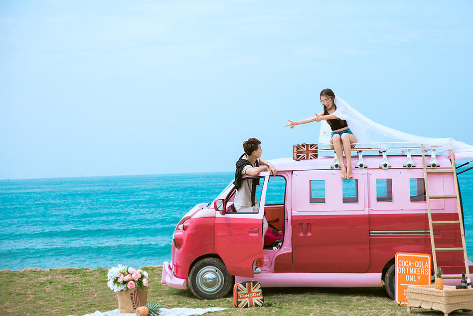 甜蜜的夏天 粉红小车系列