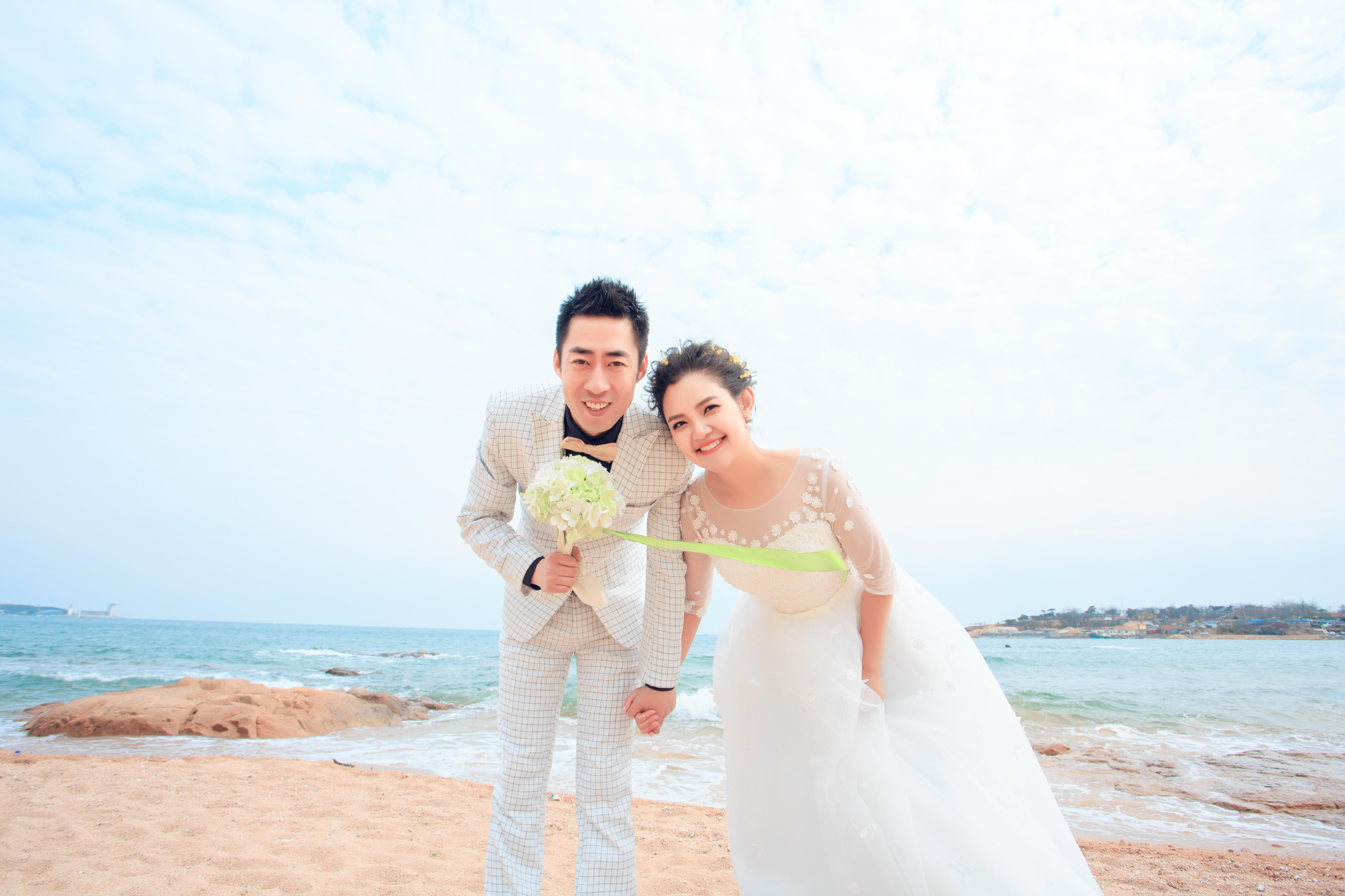 青岛海景婚纱照