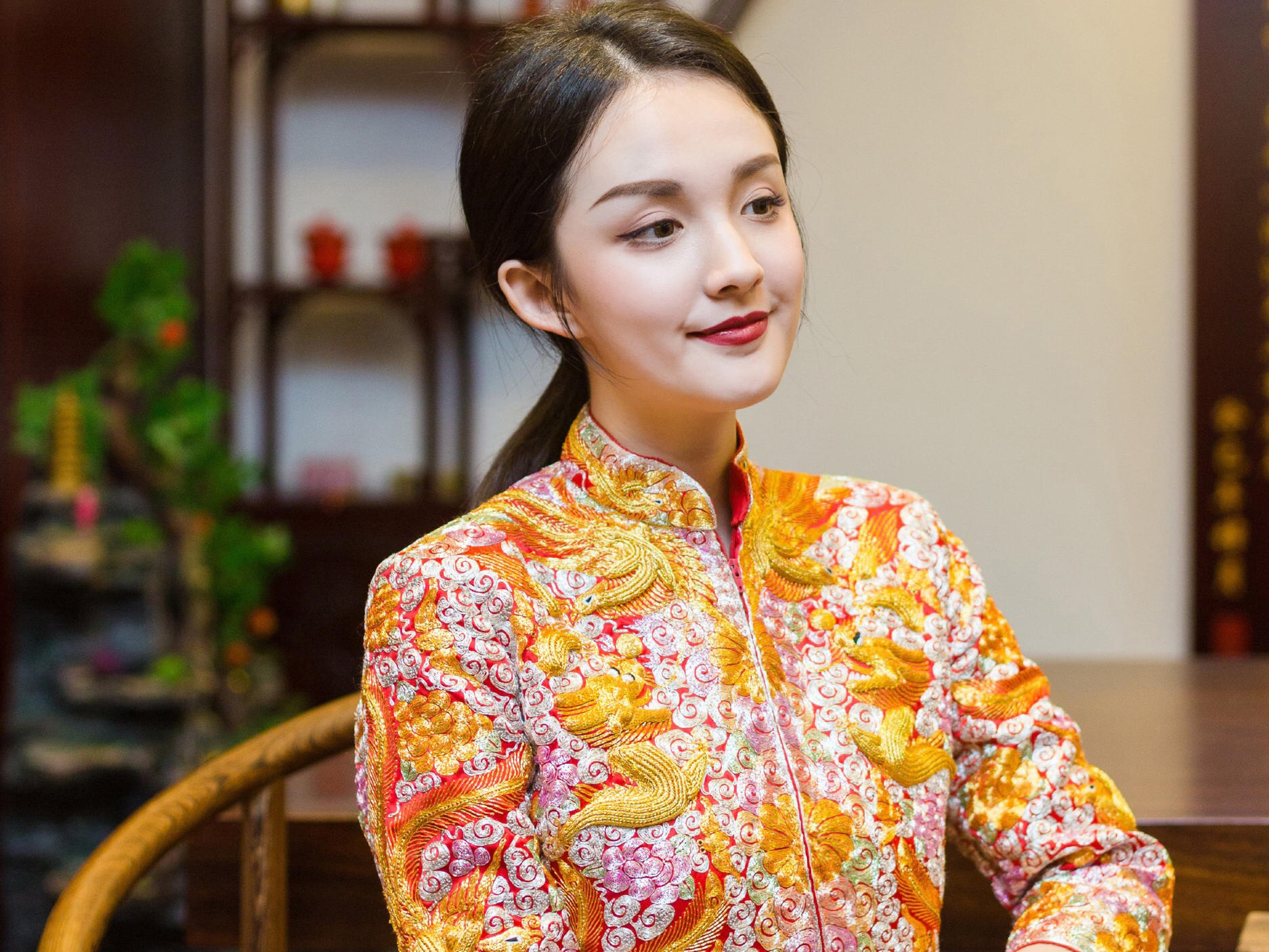 褂皇龙凤褂-金凤波脚大五福