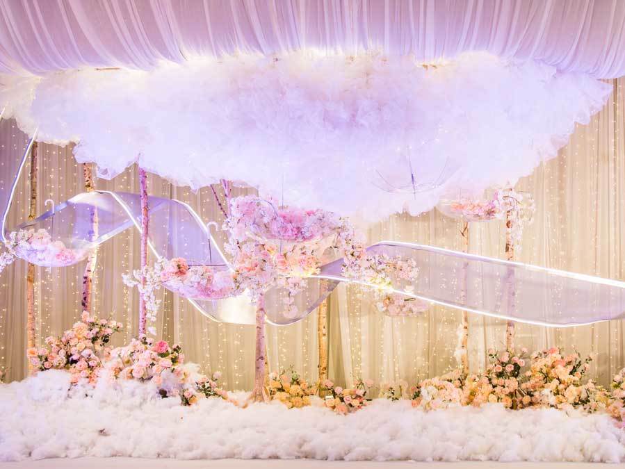 【帕菲婚礼】高新皇冠粉色小清新风格主题婚礼