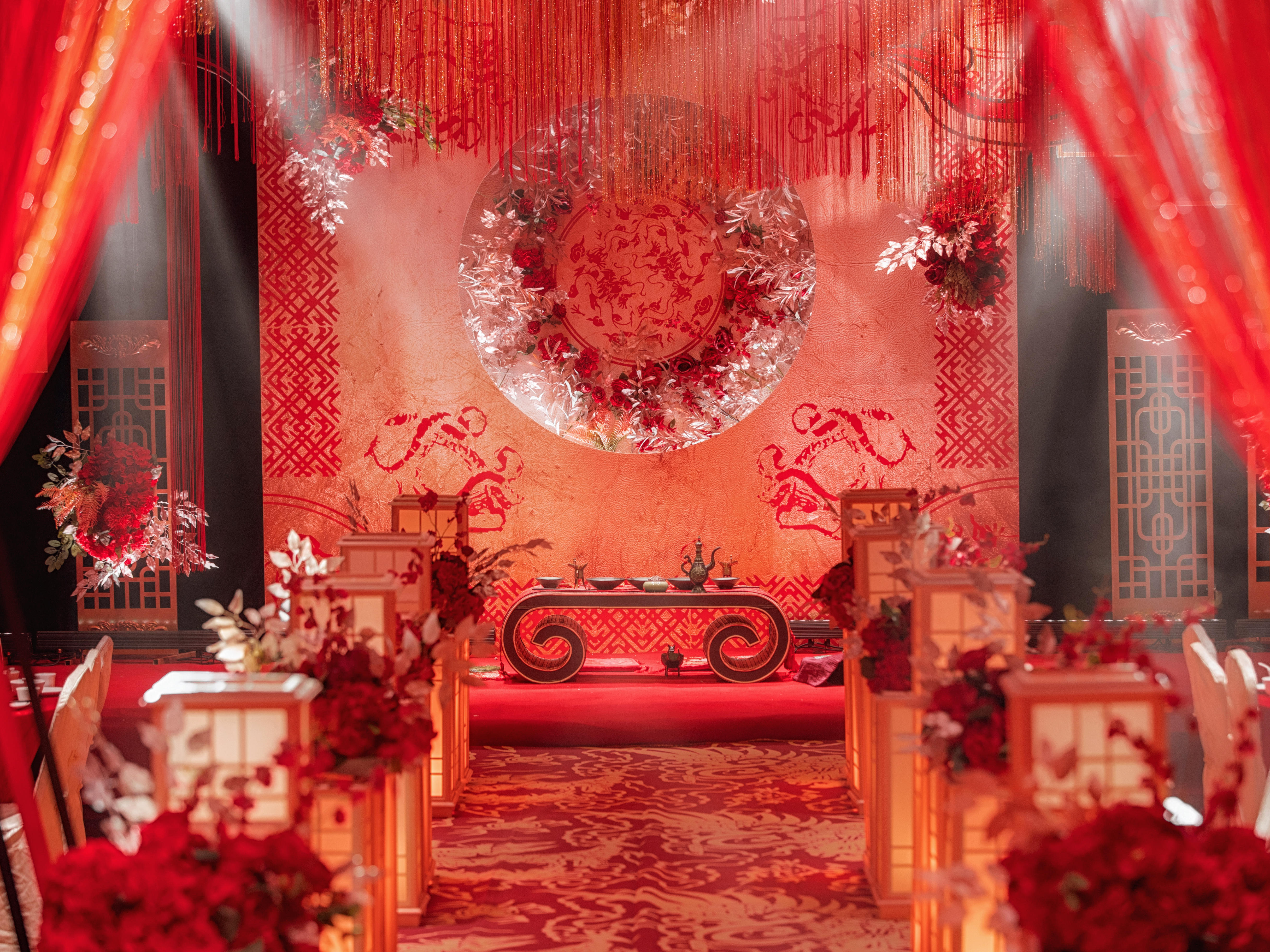 温迪婚礼——汉唐主题婚礼含场布+灯光音响