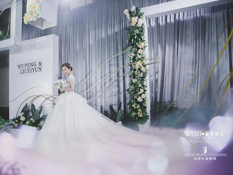 简约 白绿高级灰婚礼——WISH薇嘻婚礼