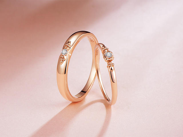 壹爱钻石订婚结婚对戒——般配