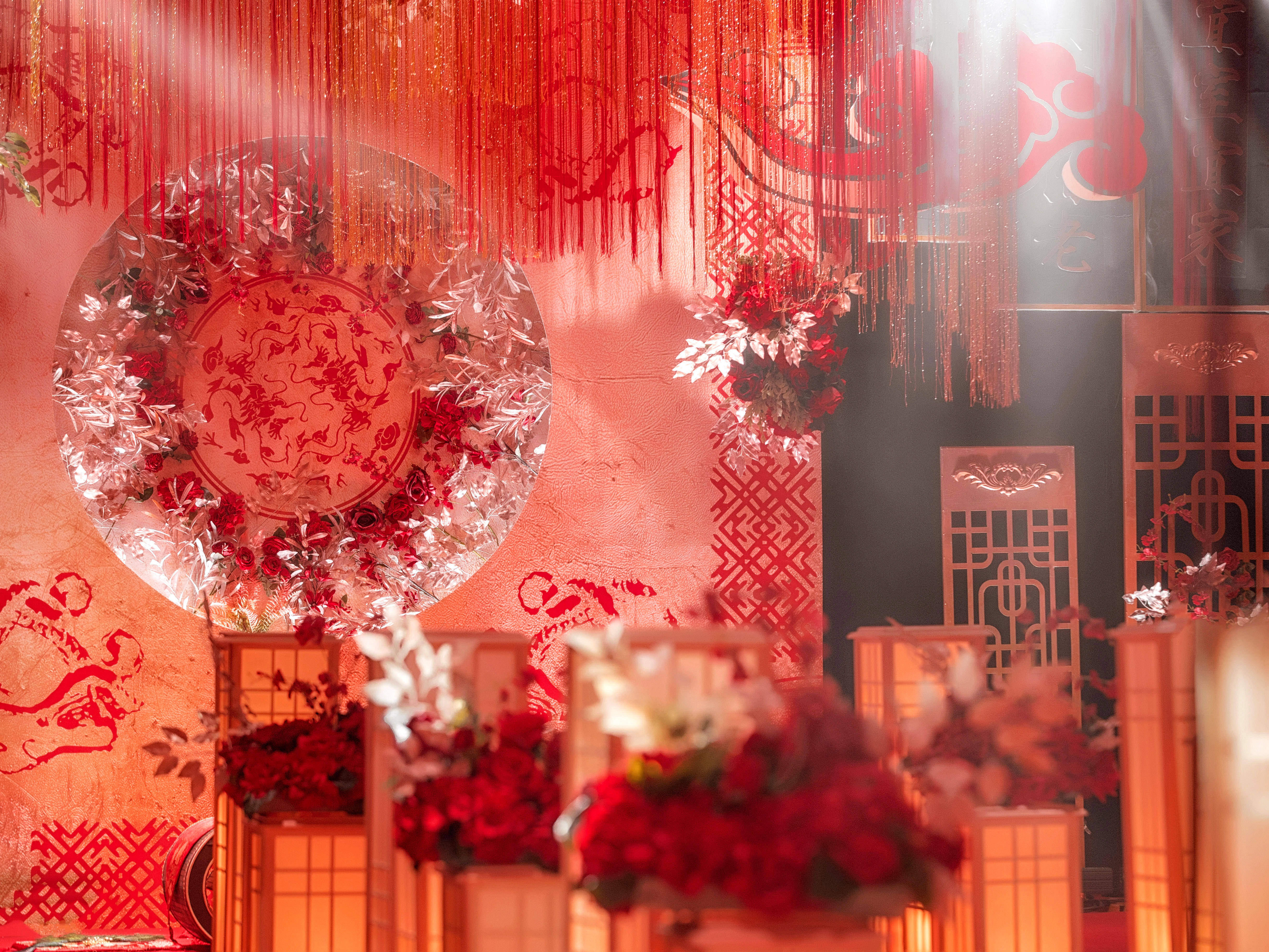 温迪婚礼——汉唐主题婚礼含场布+灯光音响