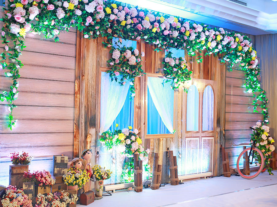 【太阳红婚礼会馆】小森系  清晰  植物婚礼