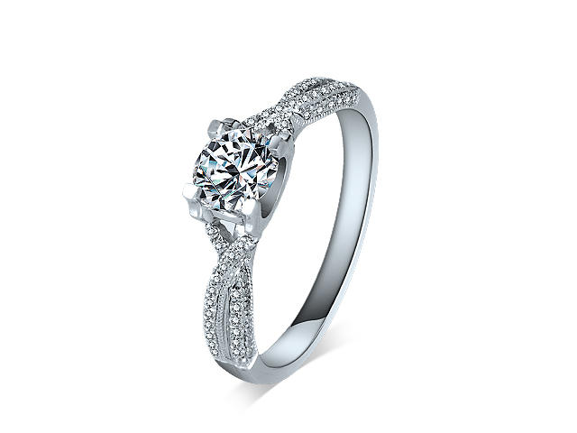 【爱当真·畅销婚钻戒托·L04】美美