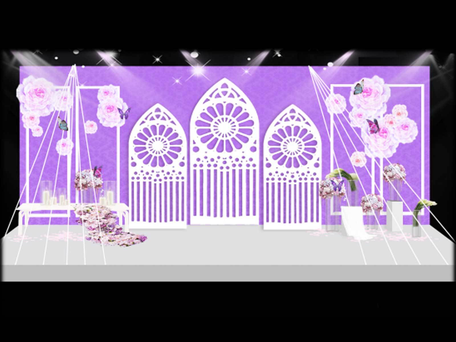 花房轻歌——紫色调梦幻婚礼