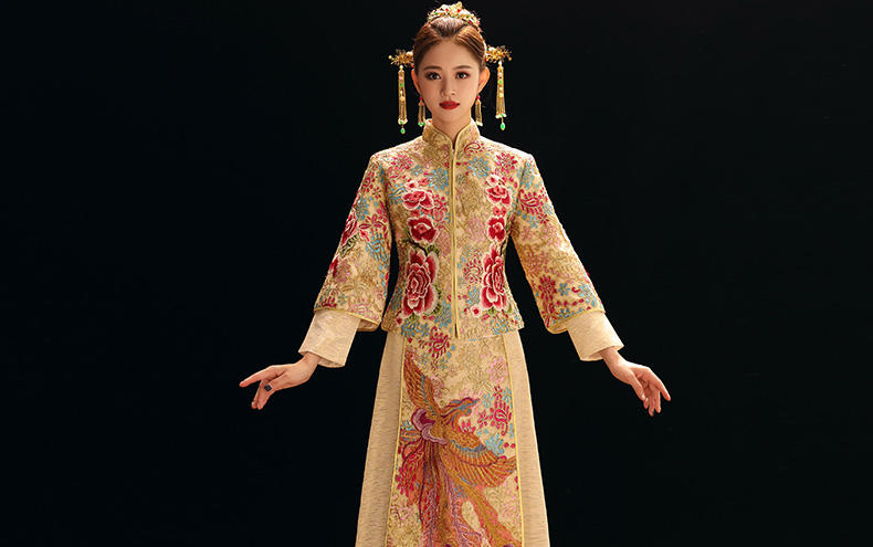 2018新款结婚敬酒服嫁衣大码婚纱中式礼服