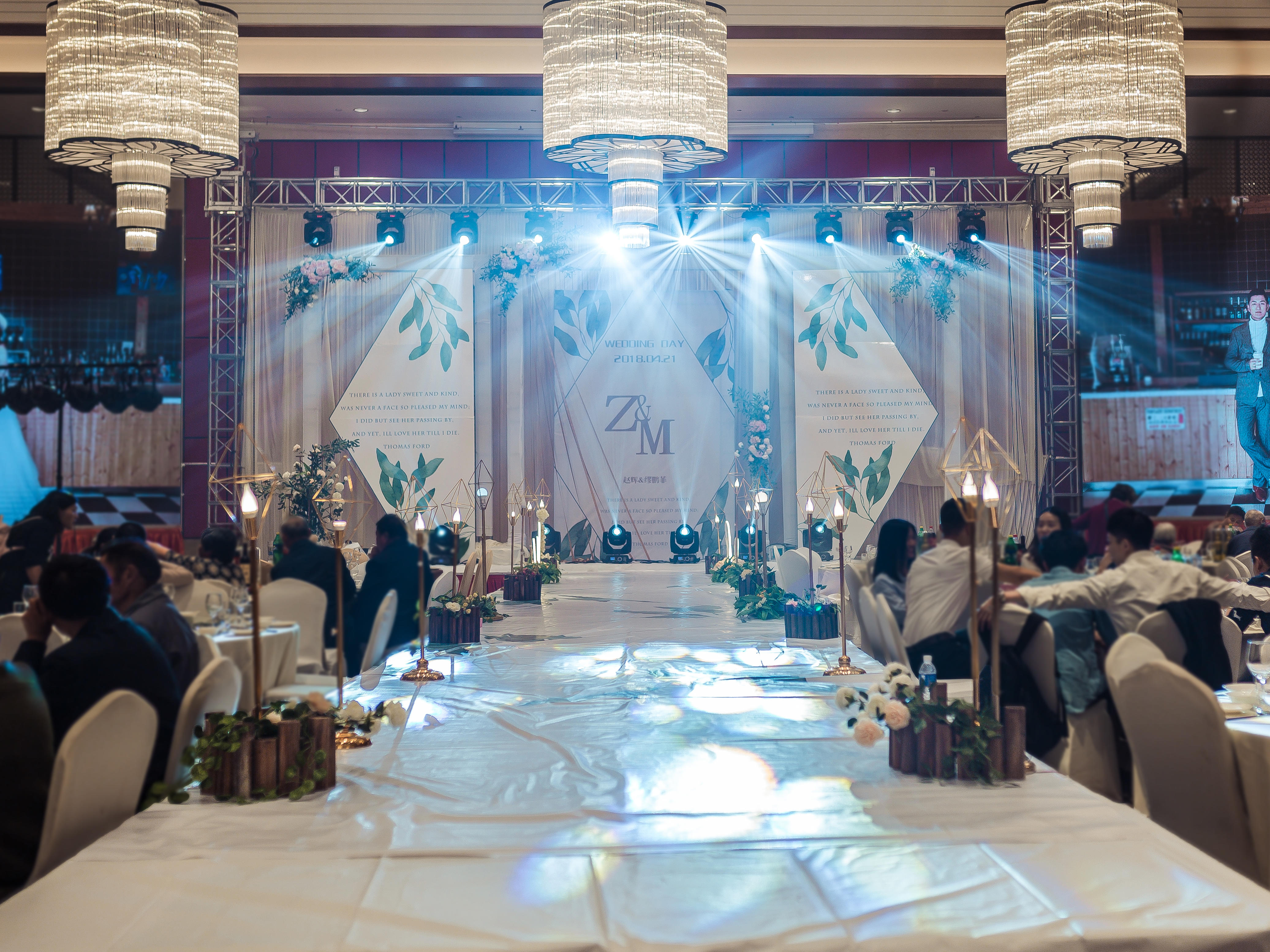 2018温德姆白绿色婚礼