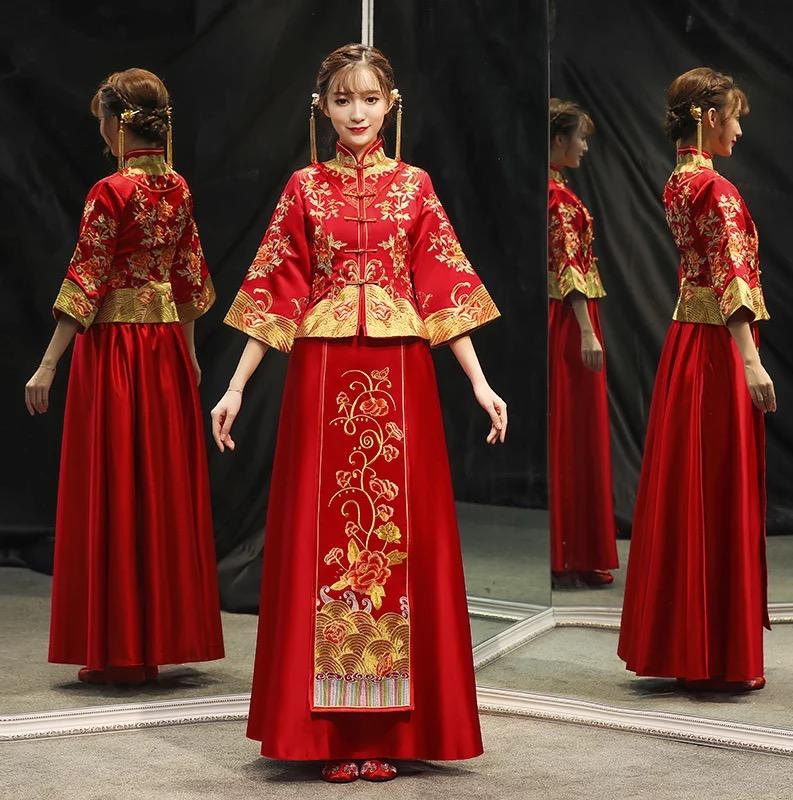 高端中式男女婚服，绣禾或龙凤褂全店通选