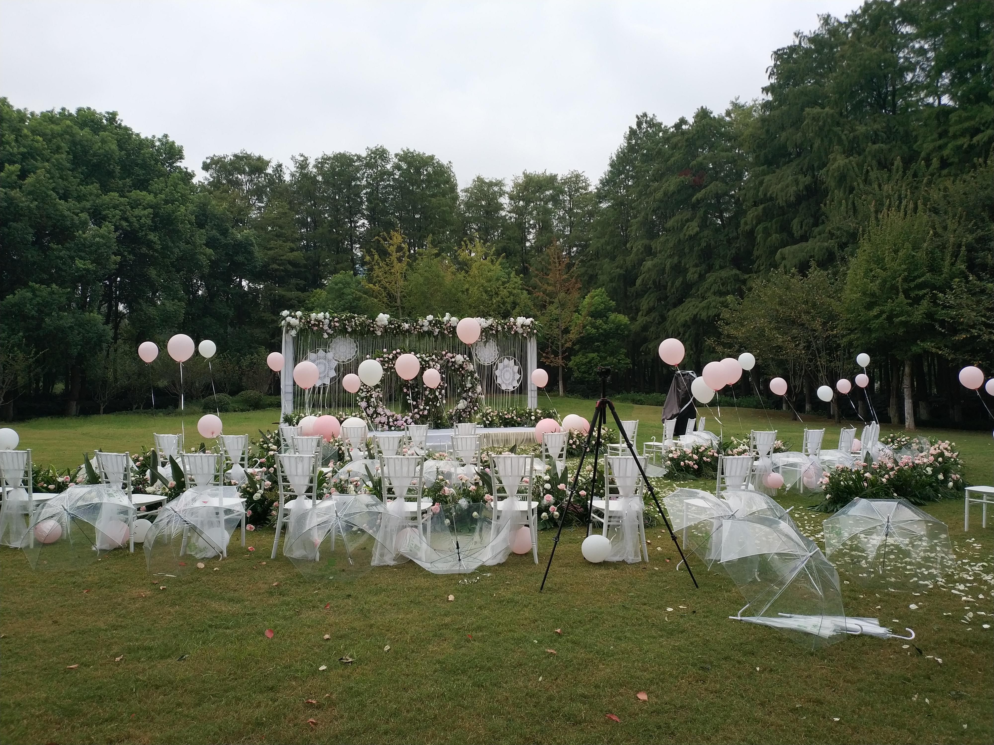 婚禮花藝森系風，粉色系，小清新