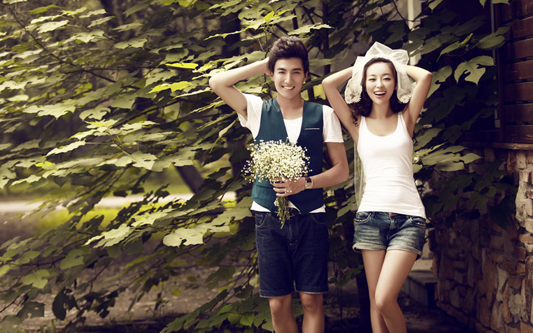 巴黎世家婚紗攝影唯美韓式            