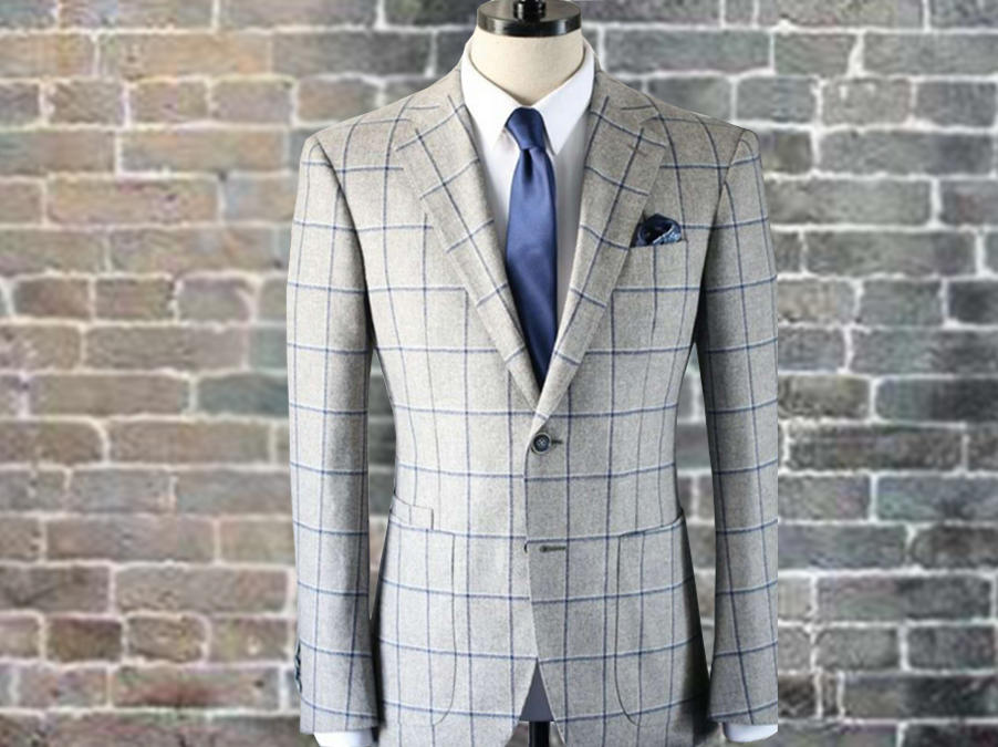 靓雪  时尚甄选浅灰色西服套装