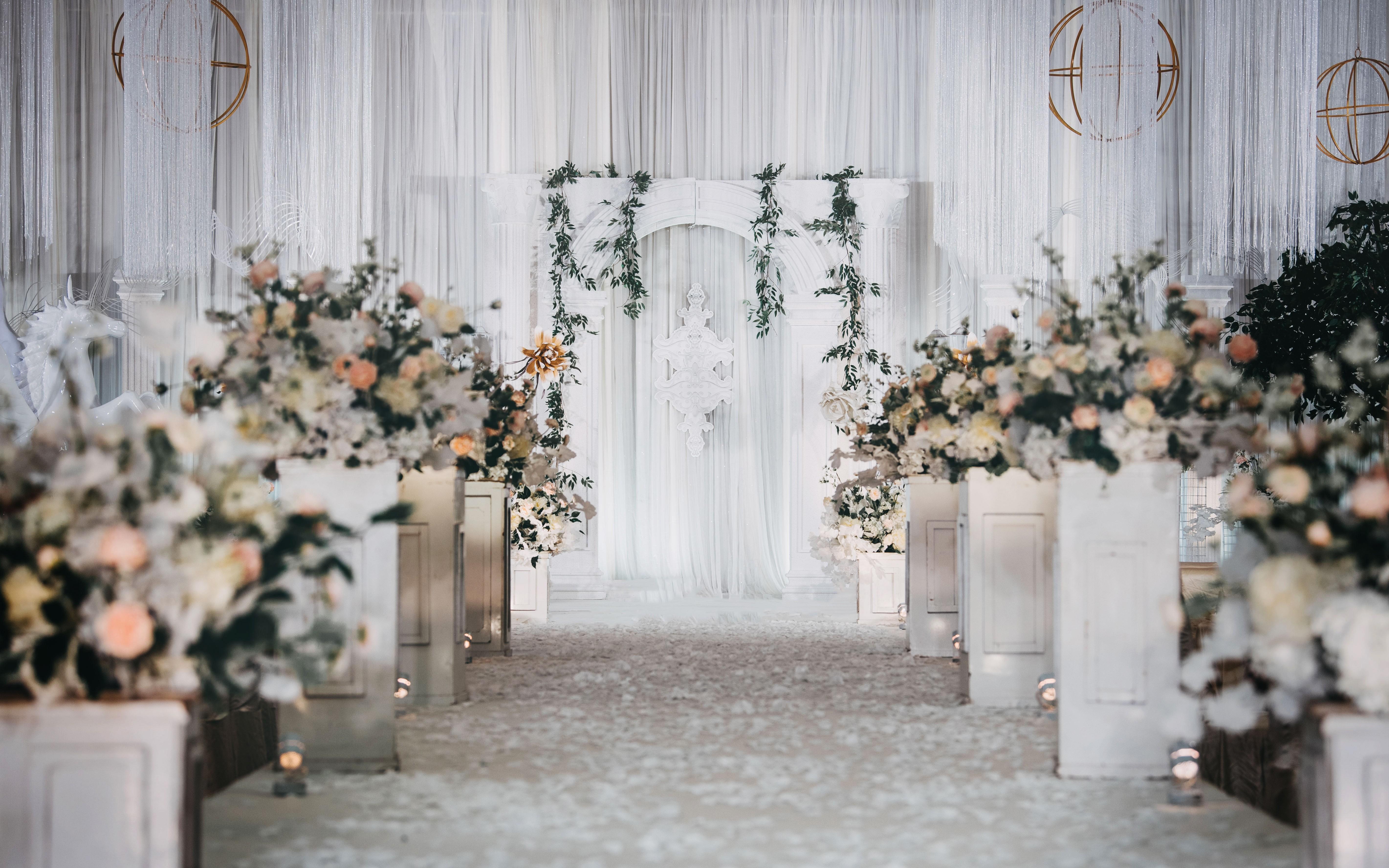 【雅安花海阁】韩式白色唯美婚礼《倾城》