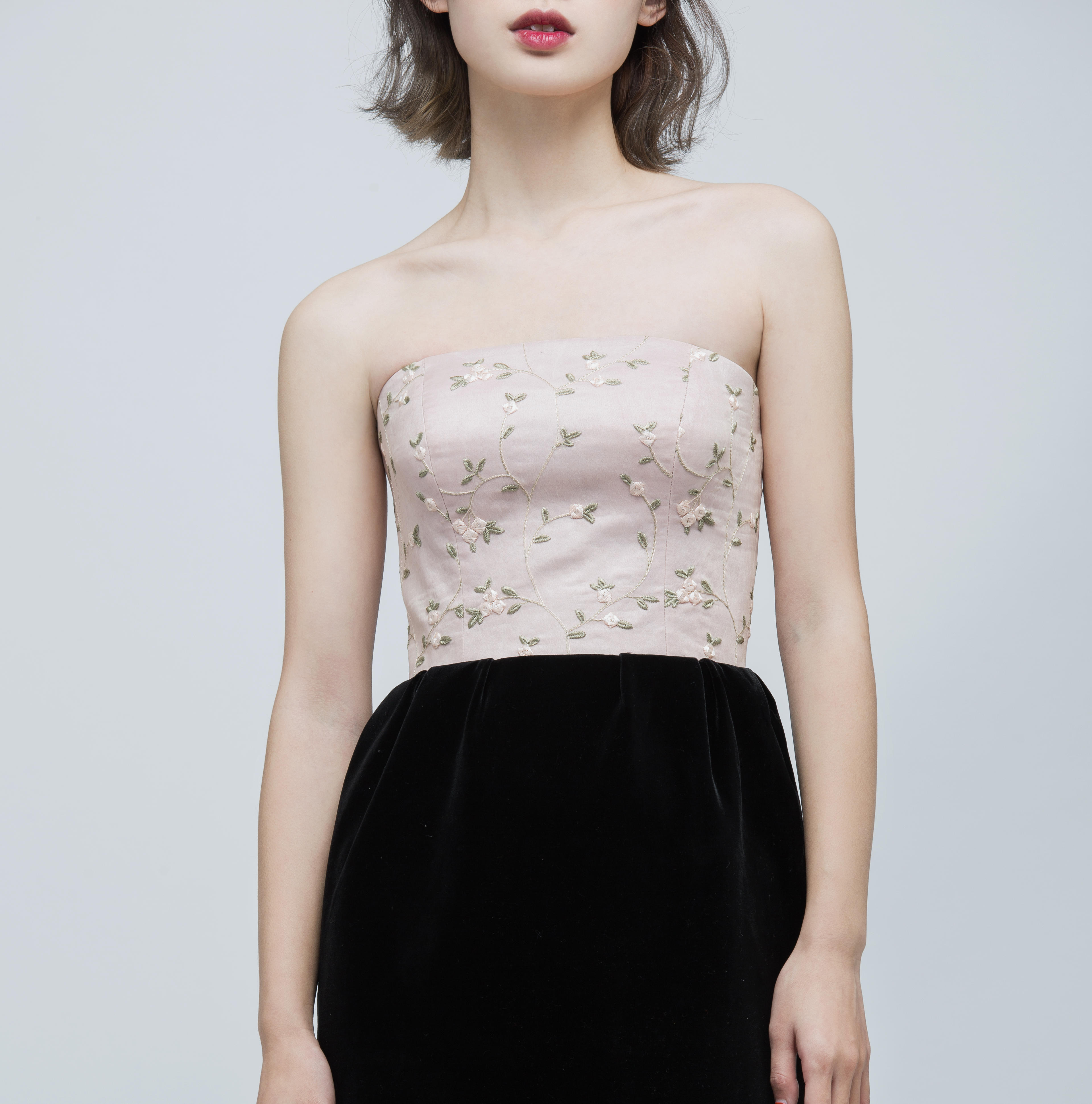 Emerald|《年华》高定系列天鹅绒礼服