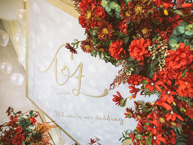 婚礼爆款——大理石纹，简约，简洁/别样红