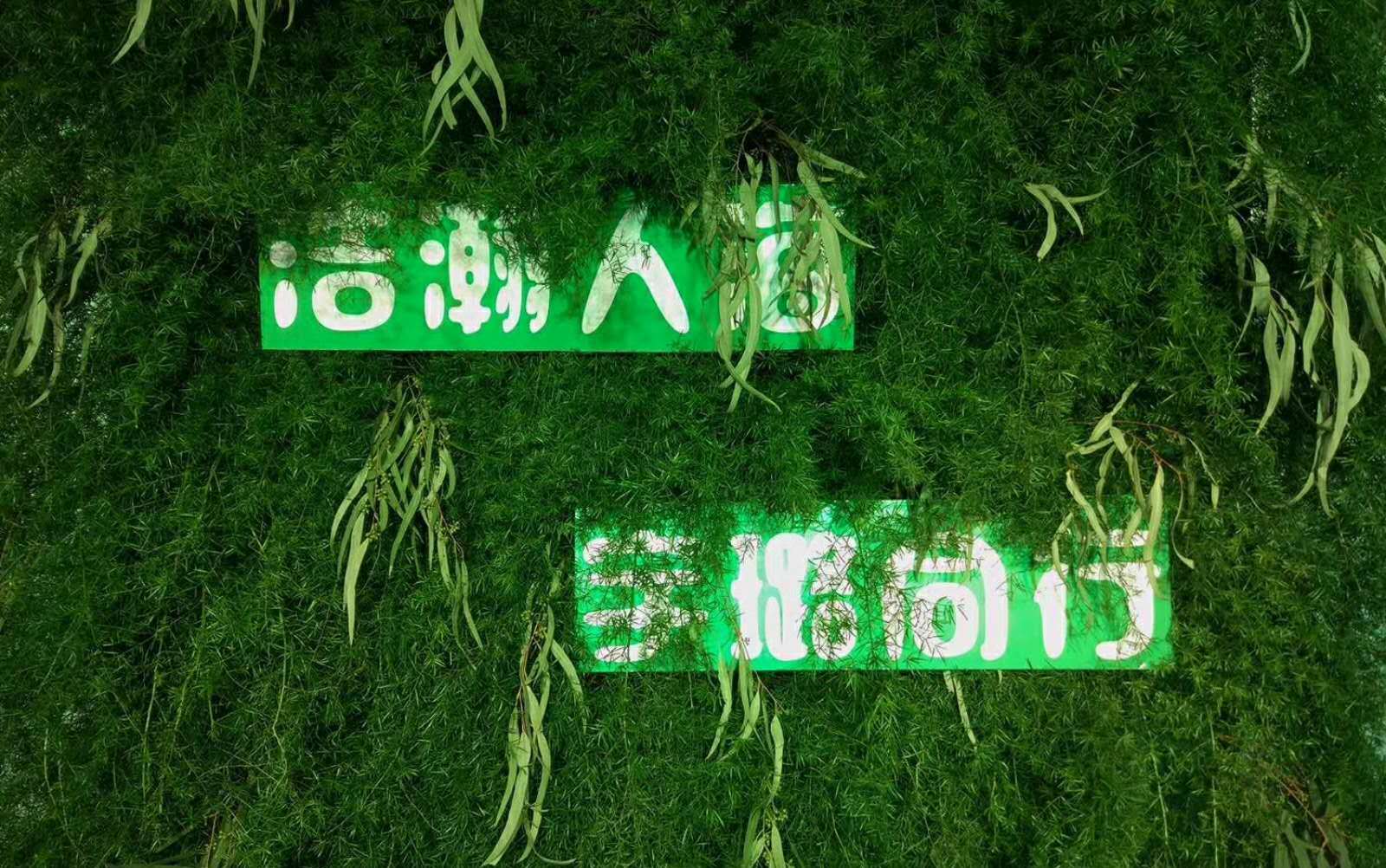 森系婚礼，鲜花与绿草见证爱情。