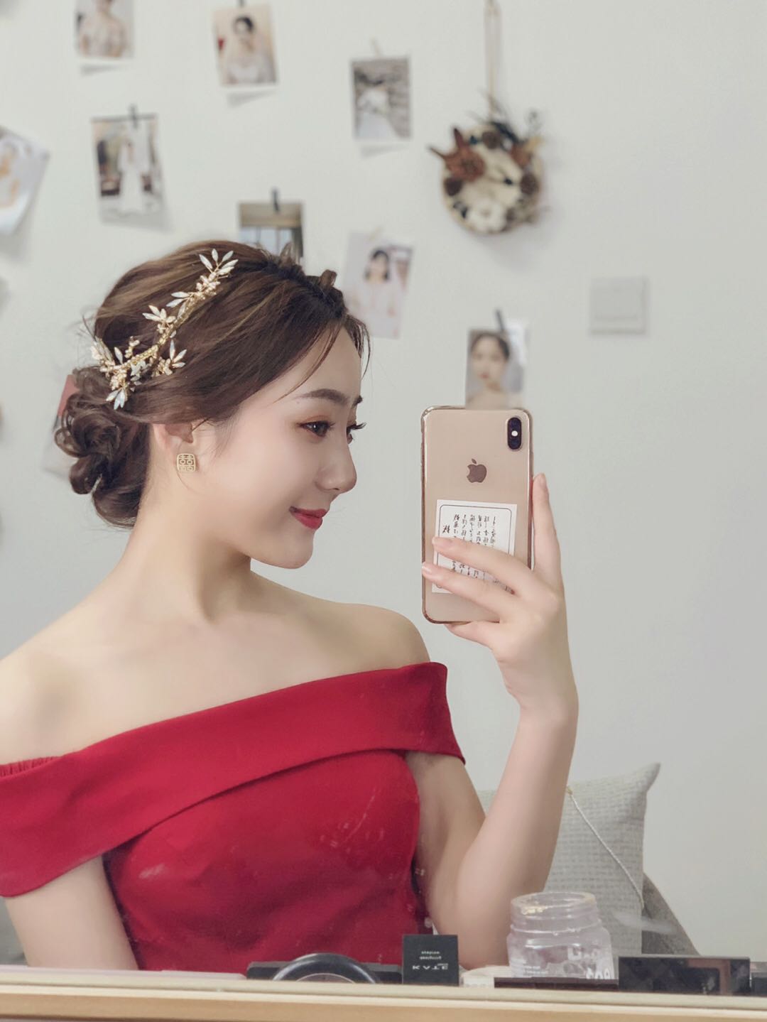 婚礼倒计时8天💒有老妈参考的妆容还是很可的！