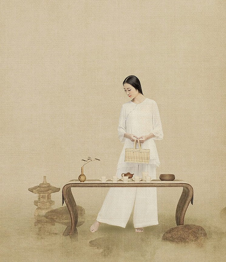 传统工笔画 觉得自己宛如画中人