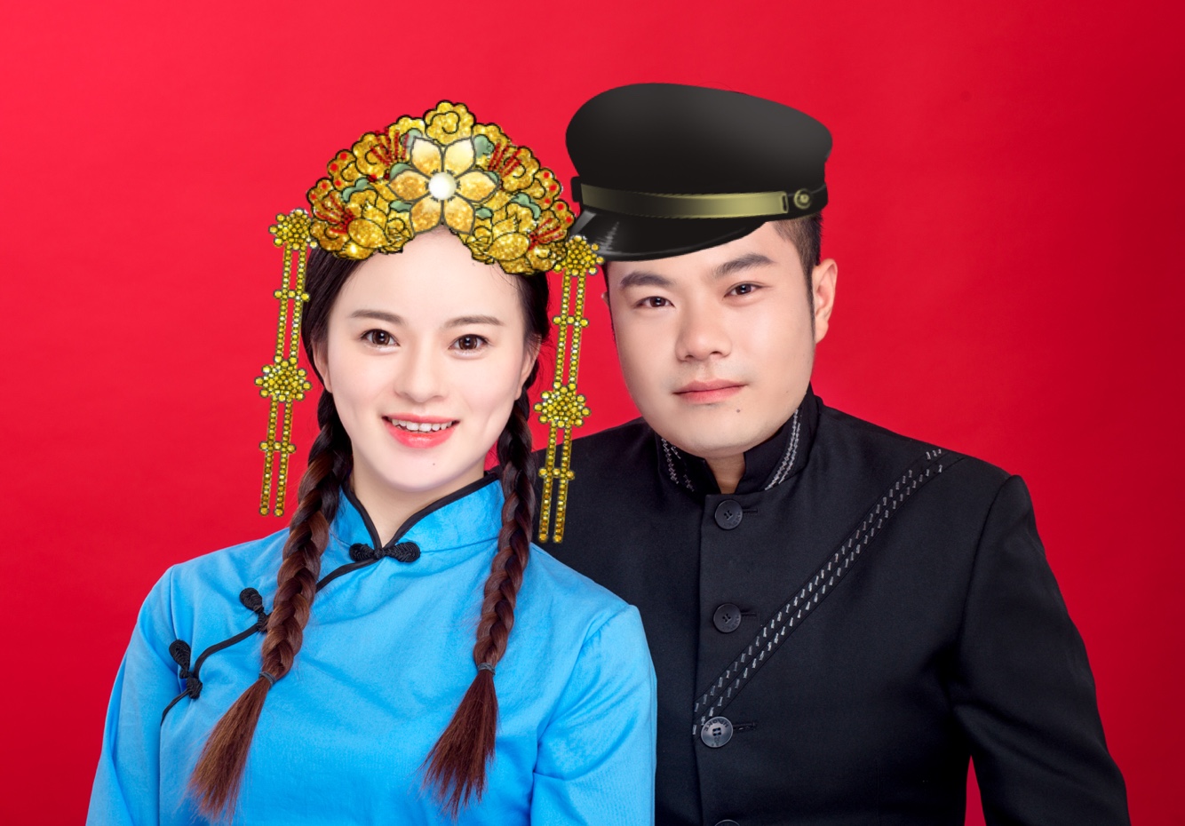 结婚登记照-民国风