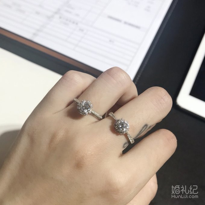 试戴6家一眼相中这款！3.5w钻戒对戒全拿下！