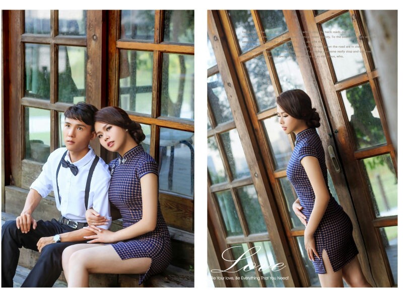 婚纱照出来了地点松江广富林路蔚蓝天地
