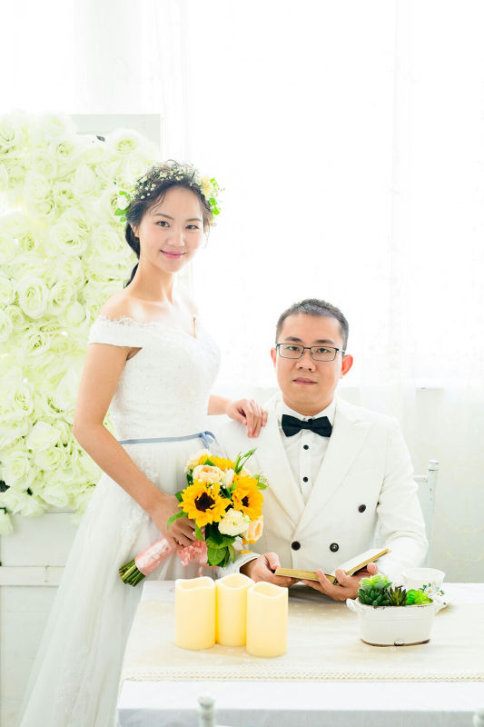 我们漂亮的婚纱照