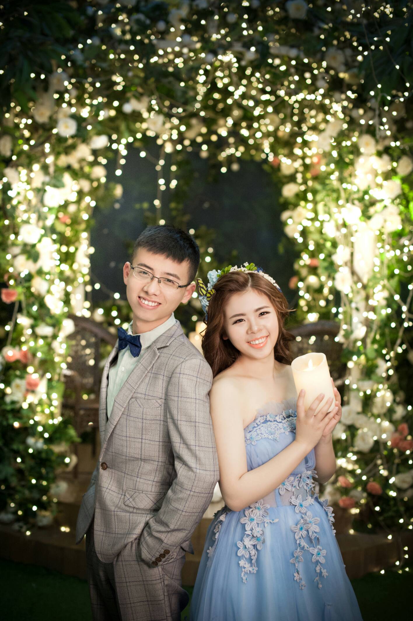 我也晒一下我的婚纱照
