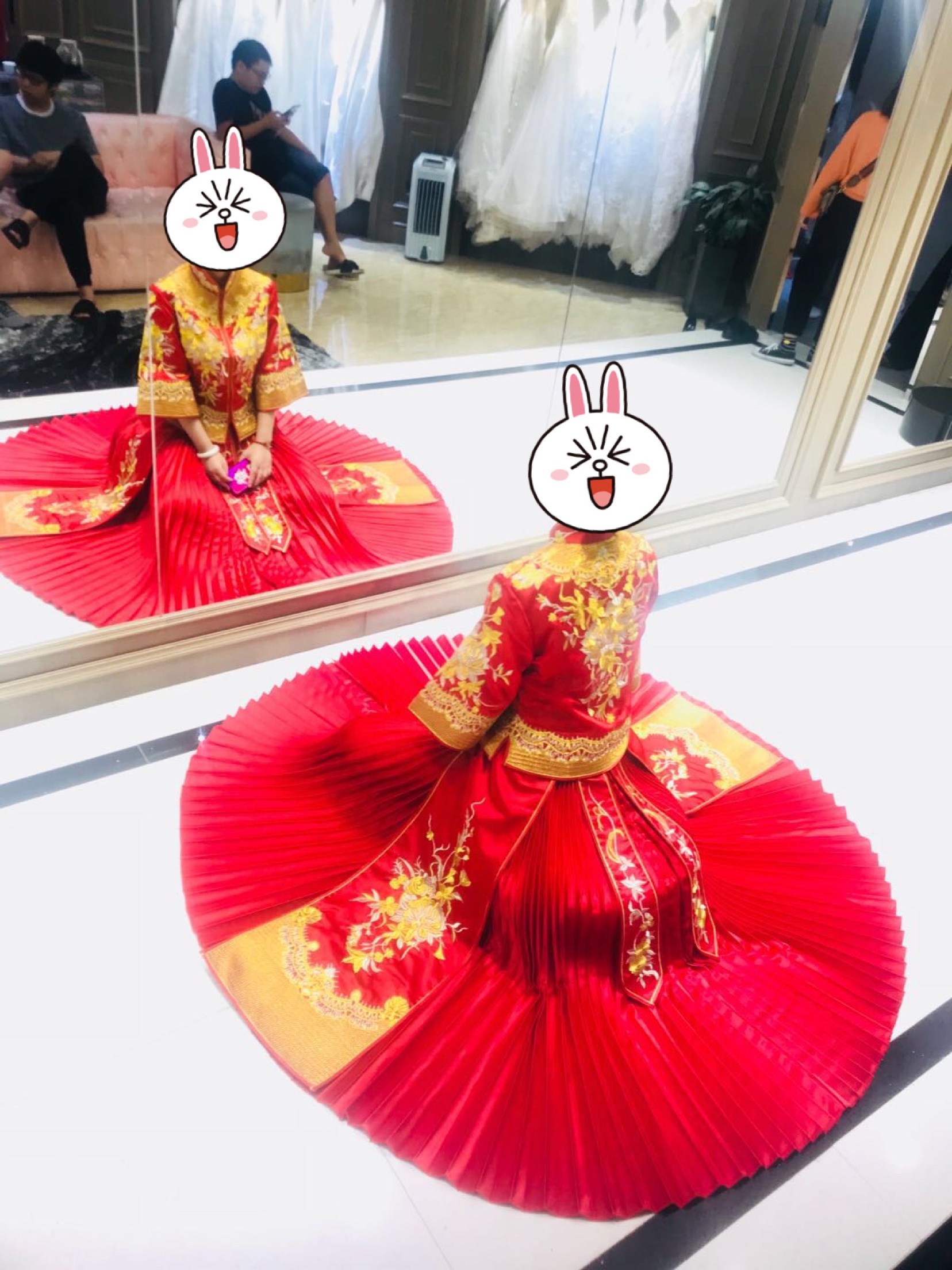 试了7件婚纱 发现这件才是衣中龙凤