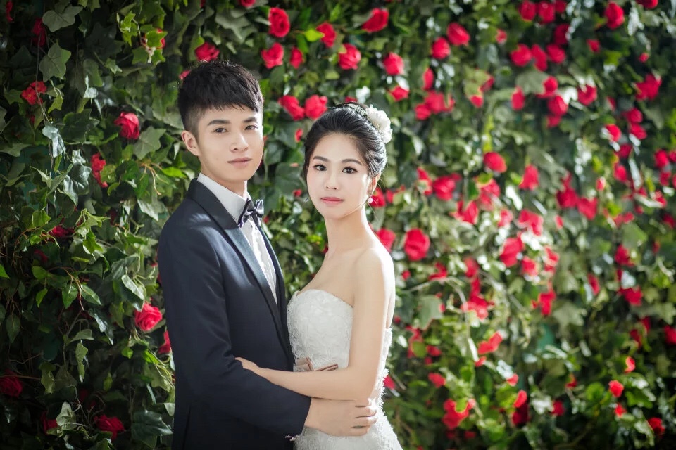 拍完婚纱照，感觉不错