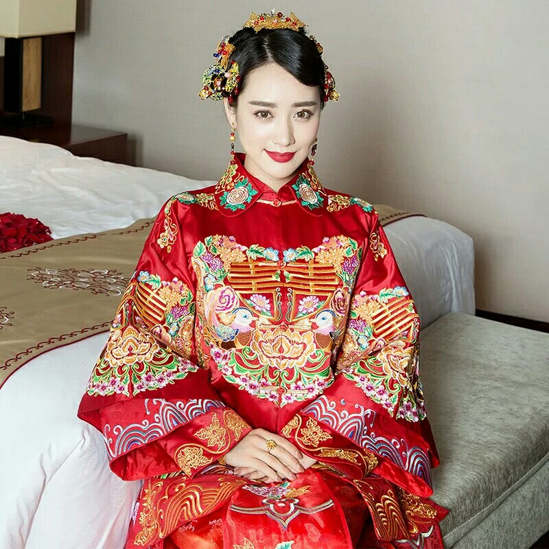美祎子[喜欢]中式嫁衣，分享心得