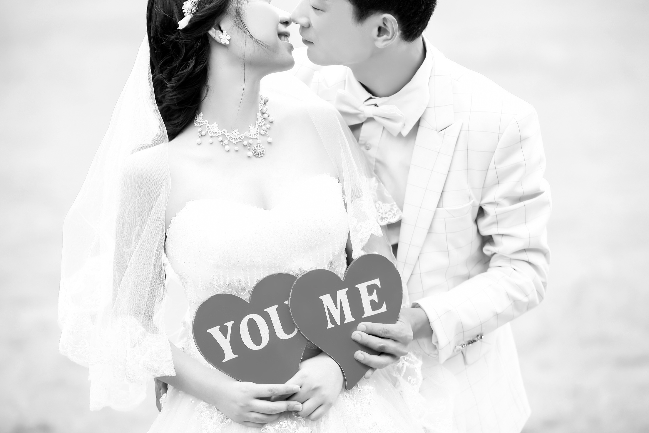 婚纱照不满意，想要自己在网上修过