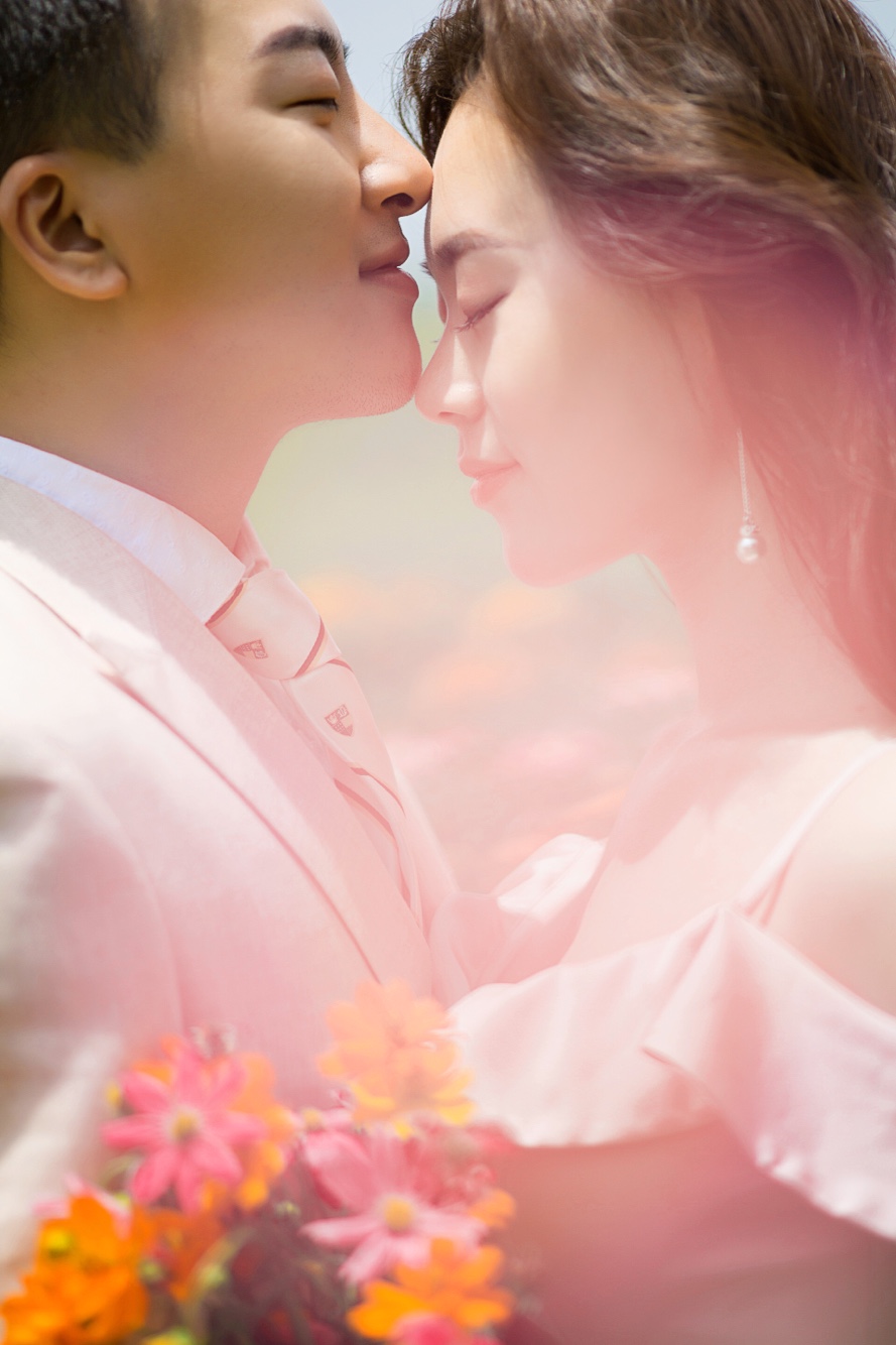清新自然系婚纱照