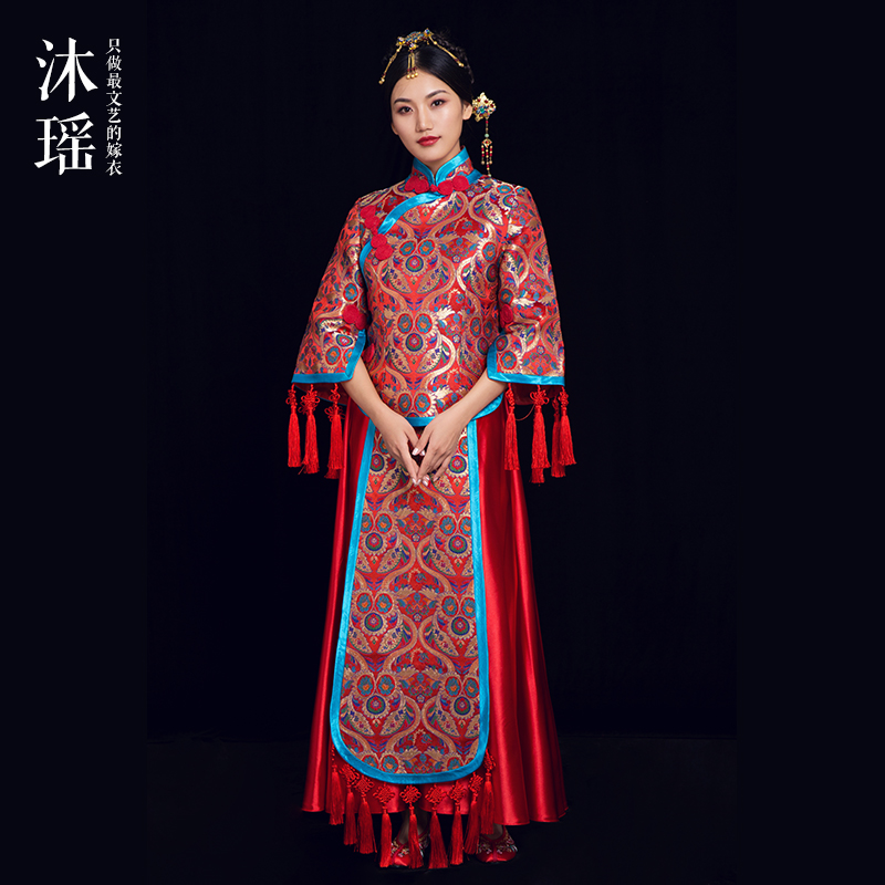 福利帖 整理了冬季的婚纱秀禾敬酒服