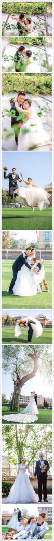 完全diy 回到校园的小清新婚纱照