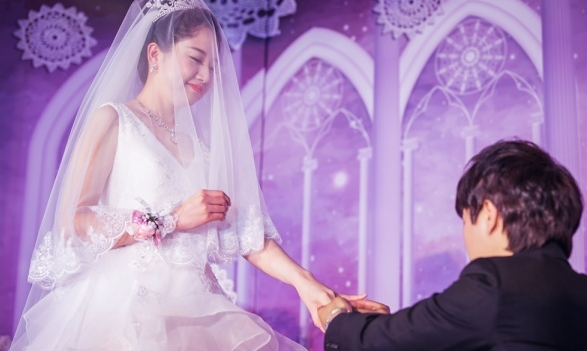 拿到婚礼跟拍全图啦 晒晒我的紫色梦幻婚礼