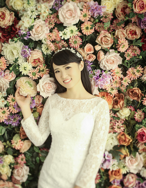 小清新又韩范的婚纱照终于拿到手了