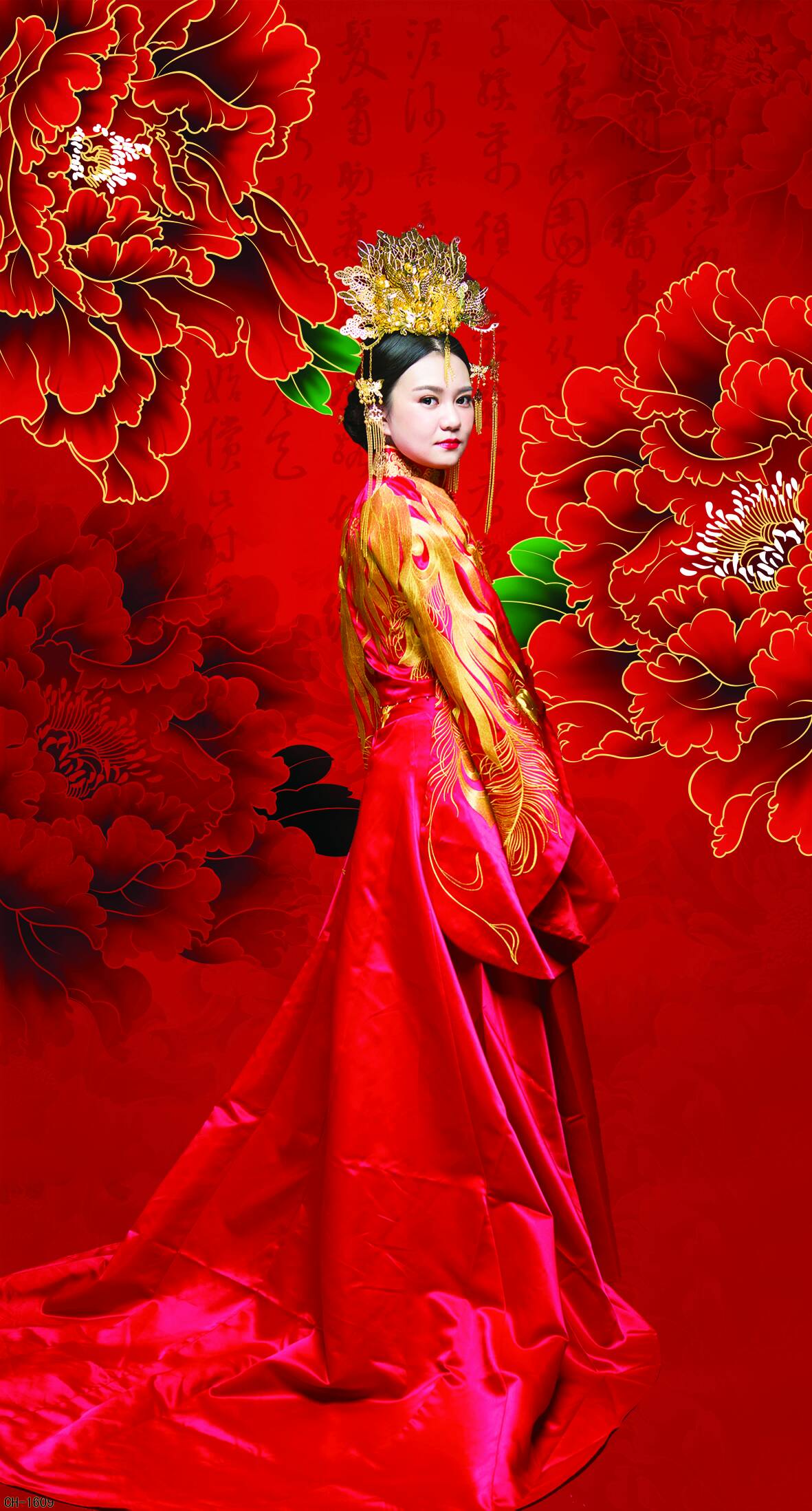 #寻找最美婚纱#虹裳霞帔步摇冠，钿璎累累佩珊珊