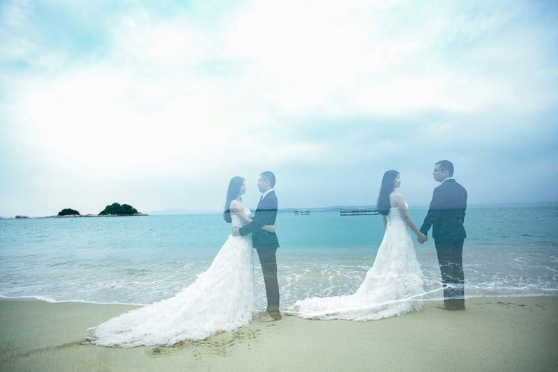 我们漂亮的婚纱照
