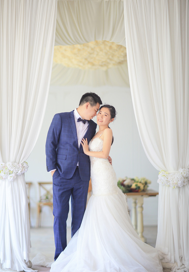 清新风婚纱照 我们和大树的约会