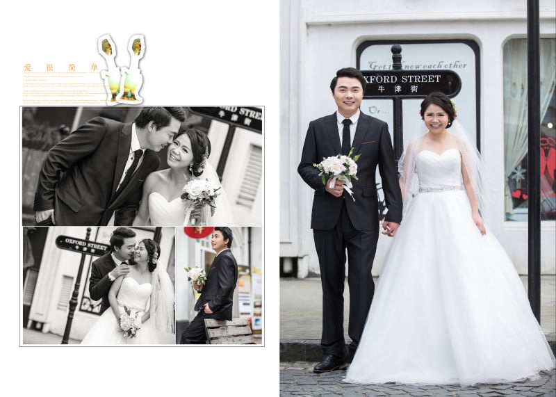 婚纱照分享 在上海纯色婚纱摄影拍的[微笑]