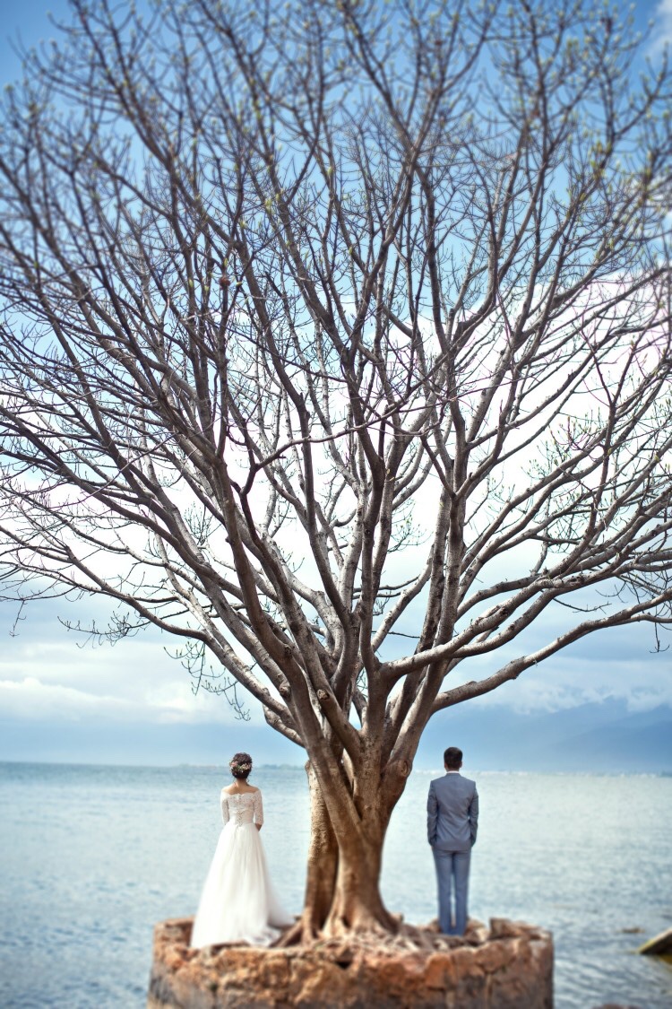 我们的小清新婚纱照终于出来了～洱海呀洱海