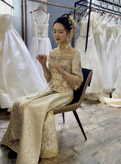 素颜试纱vs带妆试纱，同一件婚纱判若两人！
