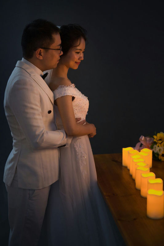 我们漂亮的婚纱照