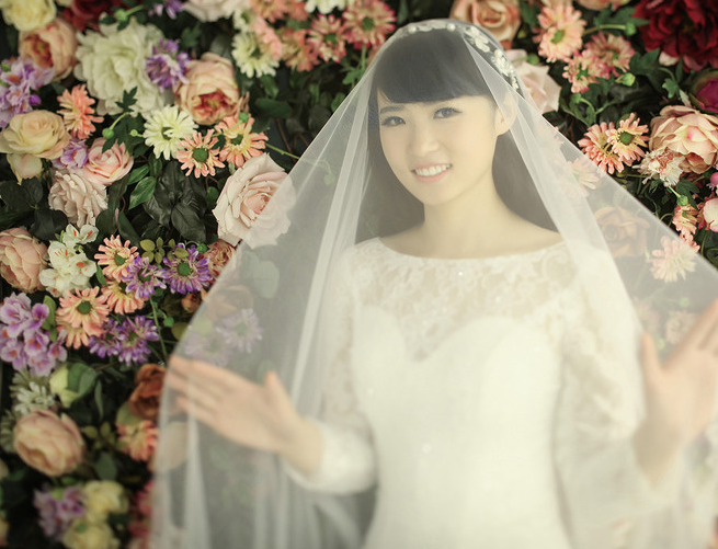 小清新又韩范的婚纱照终于拿到手了