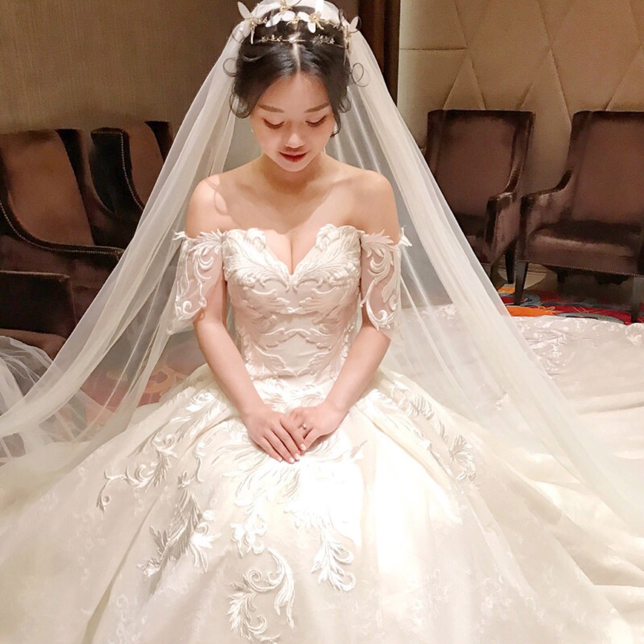 2k租到5k的婚纱赚到啦！2穿婚纱“心机”遮肉